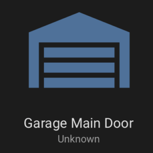 Garage door in Home Assistant